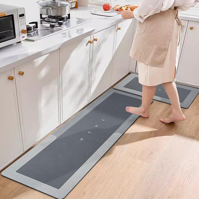 2 Pcs/Set Long Kitchen Waterproof Mats (50x180cm & 50x80cm) – Anti-Slip, Durable Floor Protector