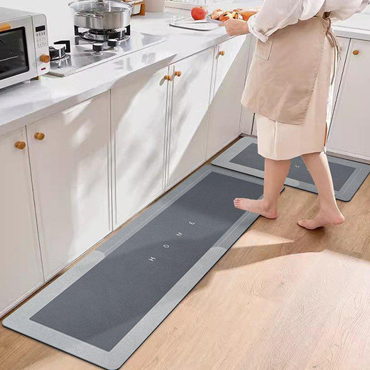 2 Pcs/Set Long Kitchen Waterproof Mats (50x180cm & 50x80cm) – Anti-Slip, Durable Floor Protector