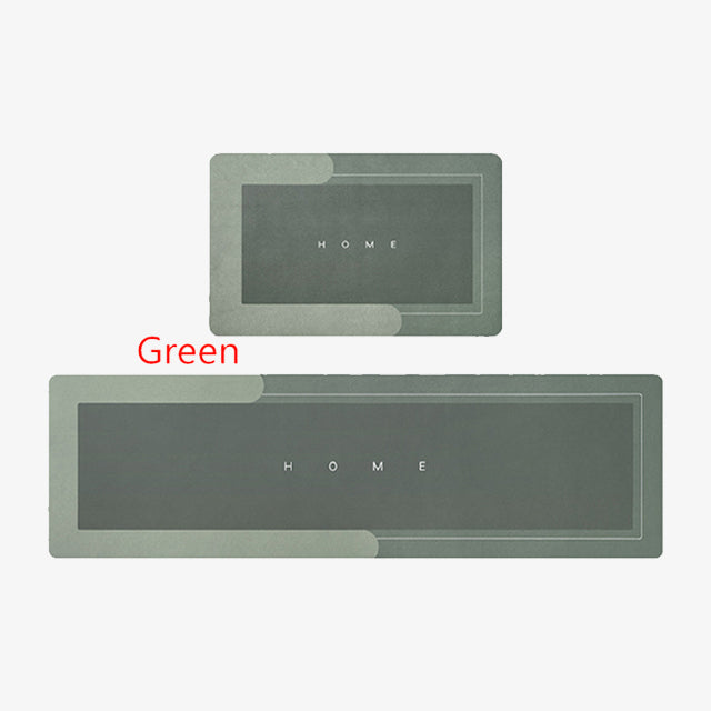 2 Pcs/Set Long Kitchen Waterproof Mats (50x180cm & 50x80cm) - Anti-Slip, Durable Floor Protector