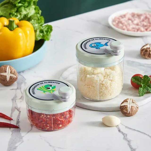 400ml Manual Household Garlic Crusher – Easy-to-Use Fresh Garlic Mincer for Kitchen Cooking