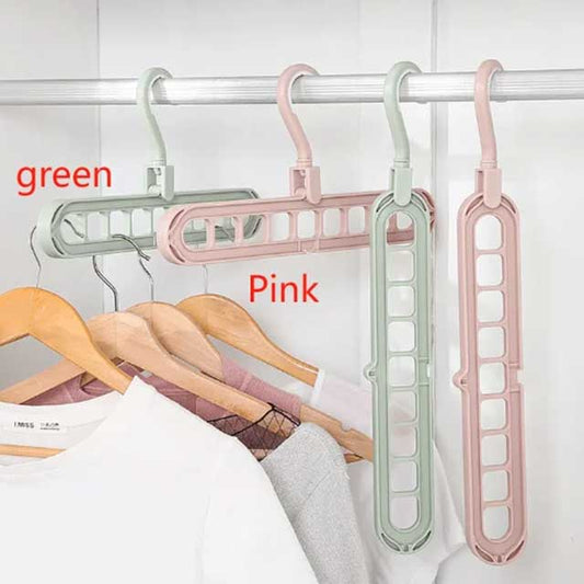 Multifunctional Foldable Hanger Storage Rack - Space-Saving Clothes Organizer for Home & Travel