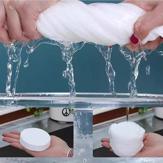 Once Thickened Compression Towel – 5 Pieces per Pack for Enhanced Absorbency and Superior Drying Performance