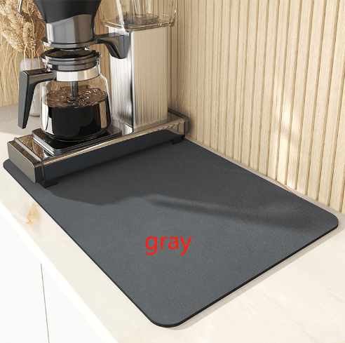 Coffee Machine Placemat Kitchen Water Absorbent Pad Diatomite Drying Dishes Drain Mat for Kitchen Sink Countertop Protector