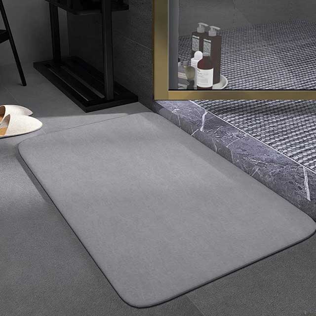 40x60cm Rectangular Absorbent Anti-Slip Rubber Quick Dry Bath Mat – Soft, Durable Bathroom Rug for Comfort & Safety