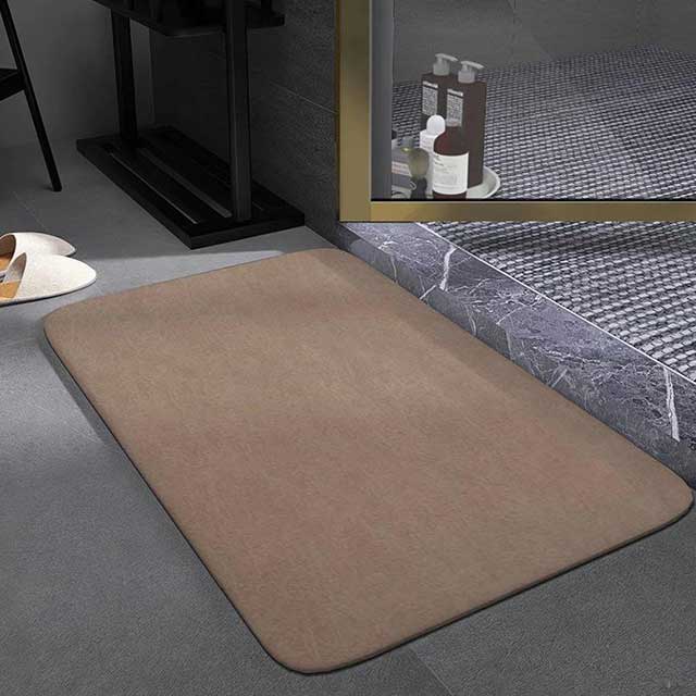 40x60cm Rectangular Absorbent Anti-Slip Rubber Quick Dry Bath Mat – Soft, Durable Bathroom Rug for Comfort & Safety