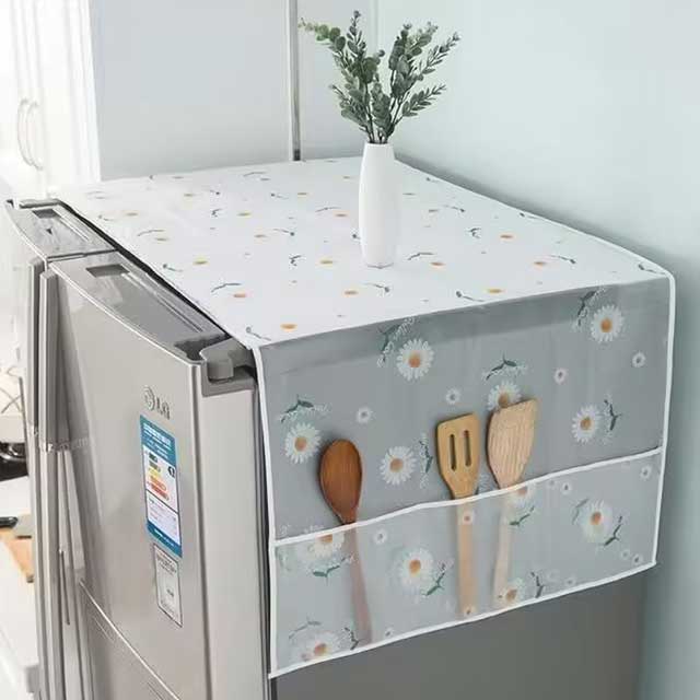Refrigerator Cover Dust Cloth - Anti-Dust & Waterproof Protector for Fridge & Freezer