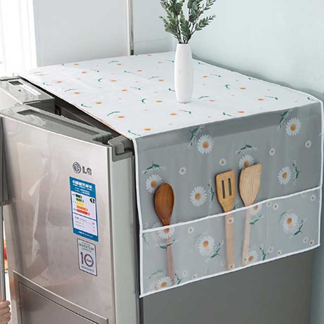 Refrigerator Cover Dust Cloth - Anti-Dust & Waterproof Protector for Fridge & Freezer