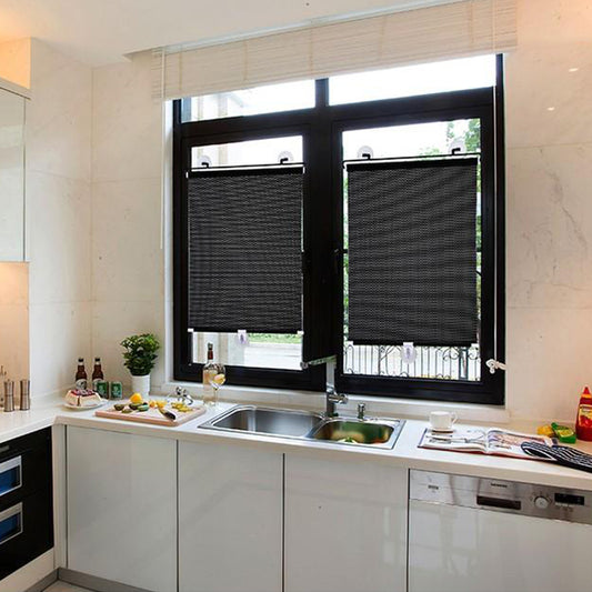 Retractable Car Front & Rear Window Sunshade – Windshield Sun Shade Cover for UV Protection & Privacy