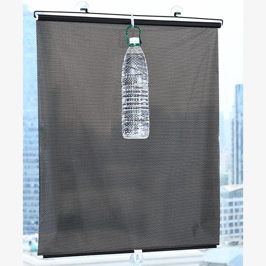 Retractable Car Front & Rear Window Sunshade – Windshield Sun Shade Cover for UV Protection & Privacy