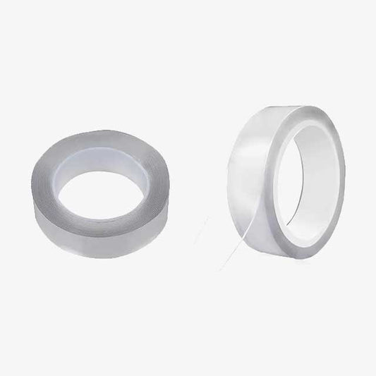 Reusable Double-Sided Transparent Tape – Strong, Washable Adhesive for Home, Office & Crafting