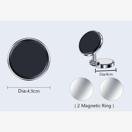 Rotatable Magnetic Car Phone Holder – Adjustable, Secure Mount for Phones & GPS Devices