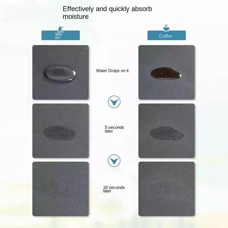 Coffee Machine Placemat Kitchen Water Absorbent Pad Diatomite Drying Dishes Drain Mat for Kitchen Sink Countertop Protector