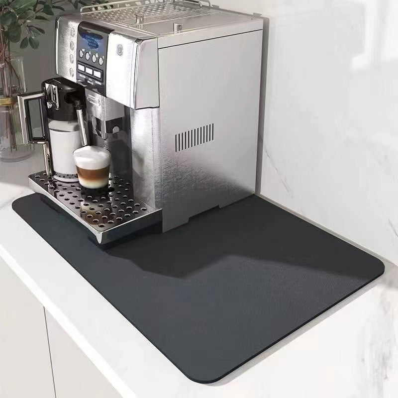 Coffee Machine Placemat Kitchen Water Absorbent Pad Diatomite Drying Dishes Drain Mat for Kitchen Sink Countertop Protector