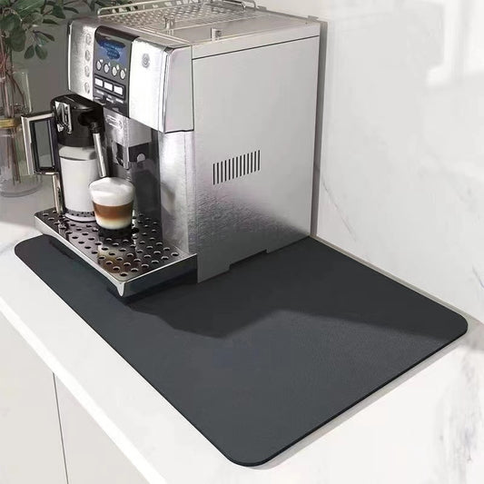 Coffee Machine Placemat Kitchen Water Absorbent Pad Diatomite Drying Dishes Drain Mat for Kitchen Sink Countertop Protector