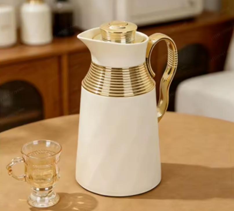 Luxury Vacuum Insulated Coffee Pot – Large Capacity Thermal Carafe for Coffee, Tea & Hot Water, Elegant Flask for Home & Office