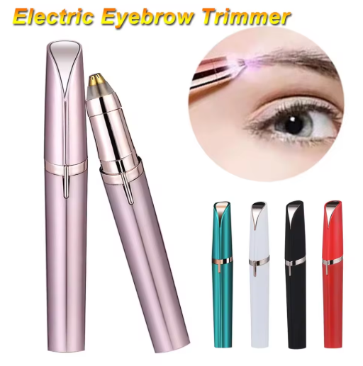 Electric Eyebrow Trimmer for Women – USB Rechargeable Precision Eyebrow Shaper & Facial Hair Remover Pen, Painless Portable Eyebrow Razor