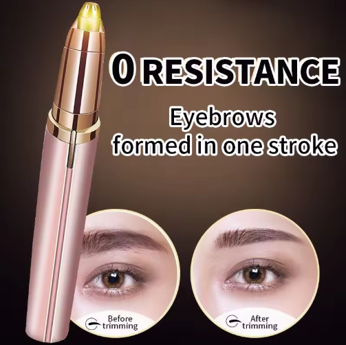 Electric Eyebrow Trimmer for Women – USB Rechargeable Precision Eyebrow Shaper & Facial Hair Remover Pen, Painless Portable Eyebrow Razor