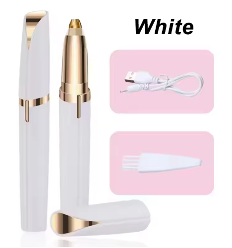 Electric Eyebrow Trimmer for Women – USB Rechargeable Precision Eyebrow Shaper & Facial Hair Remover Pen, Painless Portable Eyebrow Razor