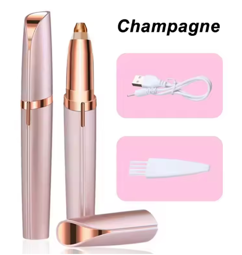 Electric Eyebrow Trimmer for Women – USB Rechargeable Precision Eyebrow Shaper & Facial Hair Remover Pen, Painless Portable Eyebrow Razor