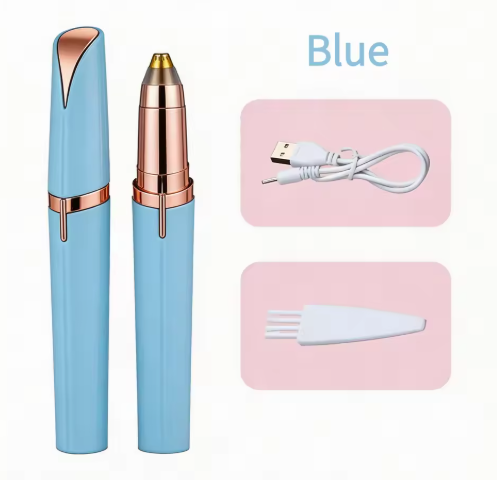 Electric Eyebrow Trimmer for Women – USB Rechargeable Precision Eyebrow Shaper & Facial Hair Remover Pen, Painless Portable Eyebrow Razor