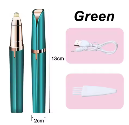 Electric Eyebrow Trimmer for Women – USB Rechargeable Precision Eyebrow Shaper & Facial Hair Remover Pen, Painless Portable Eyebrow Razor