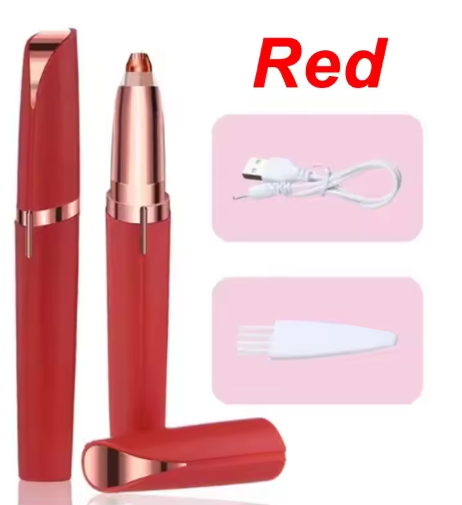 Electric Eyebrow Trimmer for Women – USB Rechargeable Precision Eyebrow Shaper & Facial Hair Remover Pen, Painless Portable Eyebrow Razor
