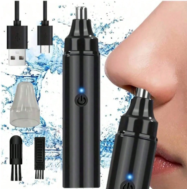Electric Nose Hair Trimmer for Men – Rechargeable, Precision Nose & Ear Hair Trimmer for Effortless Grooming