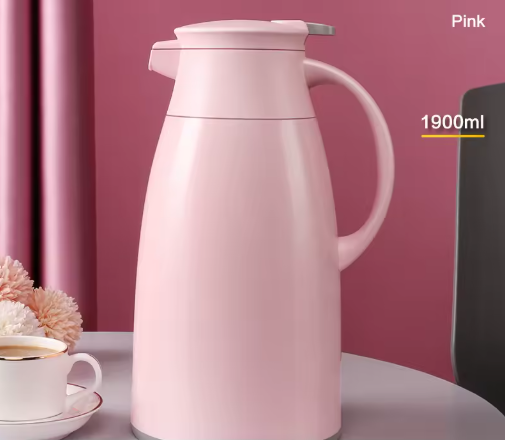 1.6L Vacuum Insulated Thermal Carafe – Glass Liner Coffee & Tea Jug, Large Capacity Hot & Cold Beverage Flask for Home, Office & Hotel