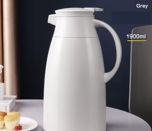 1.6L Vacuum Insulated Thermal Carafe – Glass Liner Coffee & Tea Jug, Large Capacity Hot & Cold Beverage Flask for Home, Office & Hotel