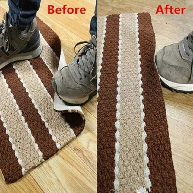 Set of 5 Strong Anti-Curling Carpet Tape – Heavy Duty, Non-Slip Adhesive for Rugs and Carpets