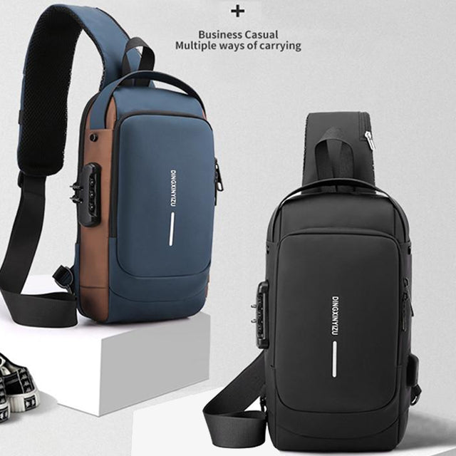 Shoulder & Chest Waterproof Men’s Bag (706) – Durable, Versatile Crossbody Backpack for Outdoor & Everyday Use