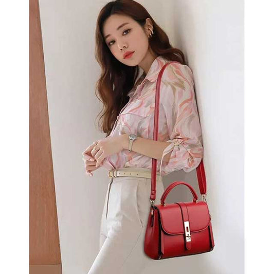 Small-Sized Ladies PU Leather Handbag – Stylish, Durable, and Compact