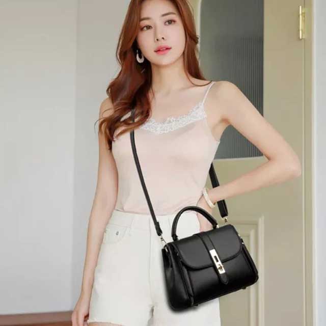 Small-Sized Ladies PU Leather Handbag – Stylish, Durable, and Compact