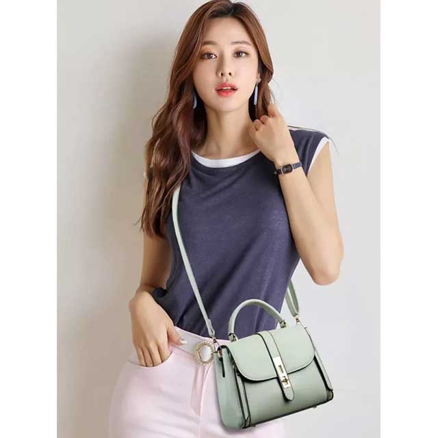 Small-Sized Ladies PU Leather Handbag – Stylish, Durable, and Compact