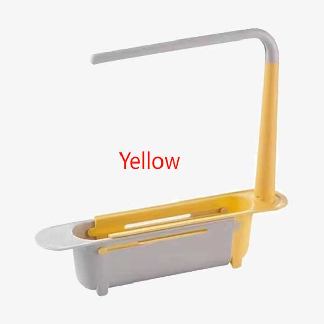 Telescopic Sink Shelf Kitchen Organizer – Adjustable Space-Saving Storage Rack for Countertop