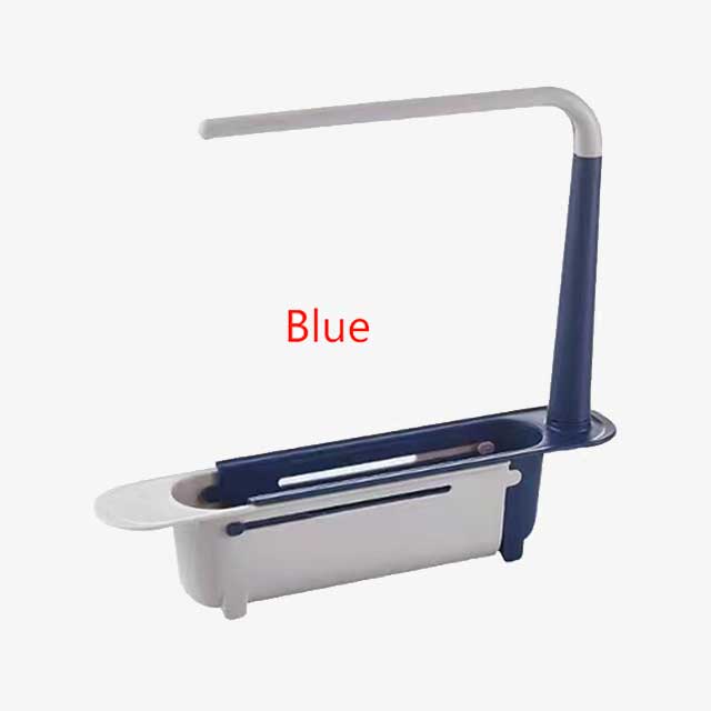 Telescopic Sink Shelf Kitchen Organizer – Adjustable Space-Saving Storage Rack for Countertop