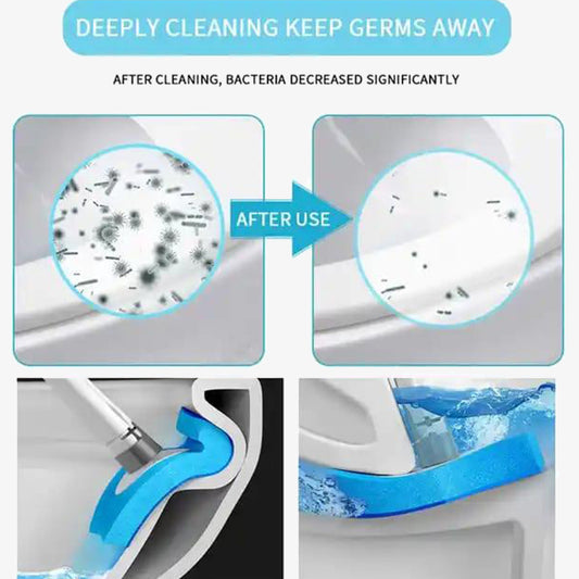 Toilet Deep Cleaning Tall Brush – Long Handle, Heavy-Duty Bathroom Cleaner for Stubborn Stains & Germs