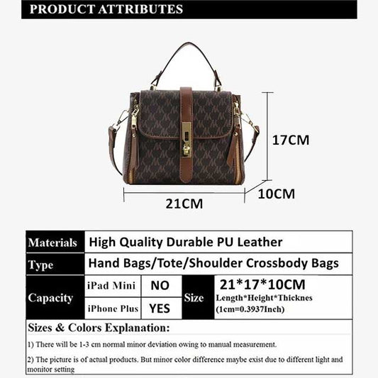 Top Quality PU Leather Shoulder & Handbag for Women – Stylish and Durable Designer Purse