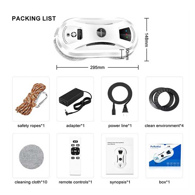 Ultra-Thin Window Cleaning Robot – Electric Glass Cleaner with Remote Control | Smart Home LimpiaCristales