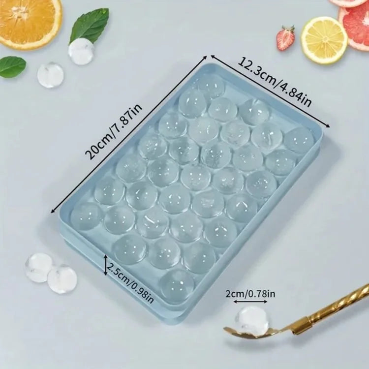 Diamond Ice Cube Tray with Lid – Plastic Ice Ball Mold for Whiskey, Cocktails & Cold Drinks