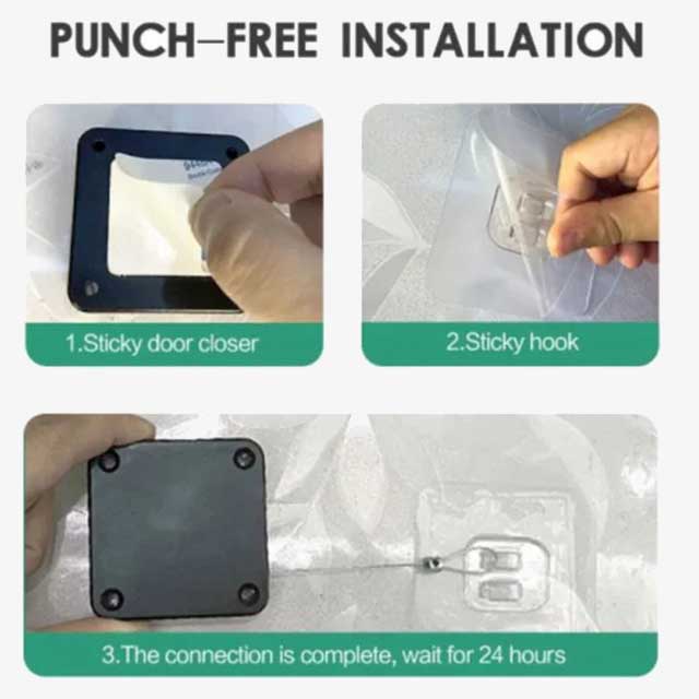 Upgraded Door Closer Tension – Adjustable Hydraulic Door Closing System for Home & Office