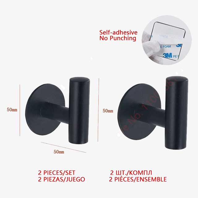 2Pcs/Set Wall Mount Toilet Towel Paper Holder – Durable and Stylish Bathroom Accessory
