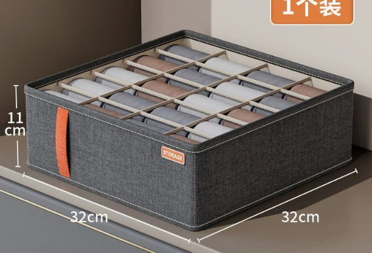 Fabric Drawer Organizer Storage Box – Foldable Clothes Organizer for Underwear, Socks, Bras, Ties & Wardrobe Closet Organization (Multiple Sizes)