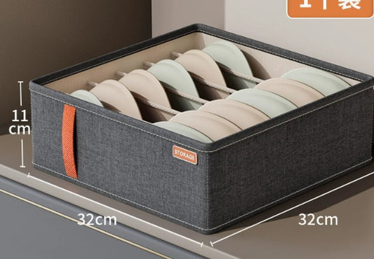 Fabric Drawer Organizer Storage Box – Foldable Clothes Organizer for Underwear, Socks, Bras, Ties & Wardrobe Closet Organization (Multiple Sizes)