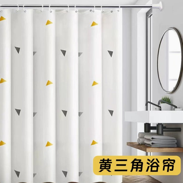 180 × 200 cm Waterproof PEVA Shower Curtain – Mildew-Proof Bathroom Curtain, Quick-Drying Bath Curtain