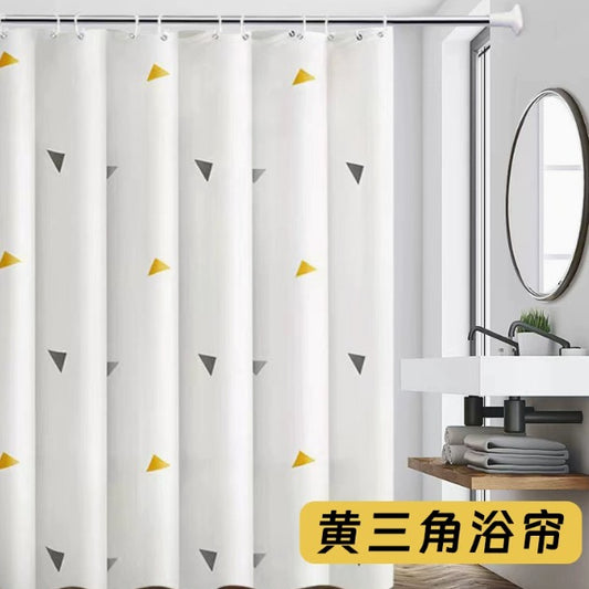 180 × 200 cm Waterproof PEVA Shower Curtain – Mildew-Proof Bathroom Curtain, Quick-Drying Bath Curtain