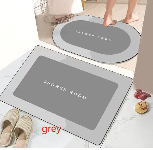 40×60cm Diatomite Bath Mat | Super Absorbent Quick-Dry Non-Slip Bathroom Shower Floor Mat