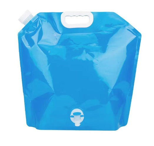 10L Foldable Camping Water Container with Faucet – Portable Collapsible Water Storage Bag for Camping, Hiking, Travel & Emergency Use