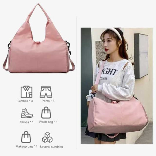 Women Gym Bag with Shoe Compartment – Stylish, Spacious Workout Tote for Gym, Sports & Travel