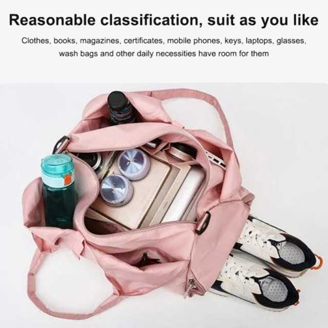 Women Gym Bag with Shoe Compartment – Stylish, Spacious Workout Tote for Gym, Sports & Travel